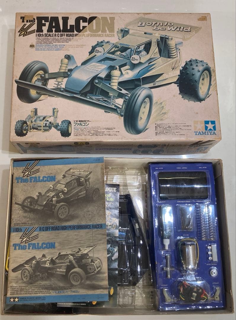 【未組立】タミヤ　RC ファルコン 1986年 Vintage 1986 Tamiya Falcon RC Remote Control Car Speed Racer Buggy