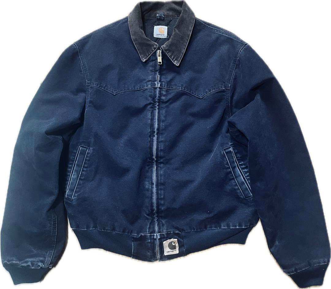 希少 カーハート サンタフェジャケット SANTA FE ダック ネイビー 紺