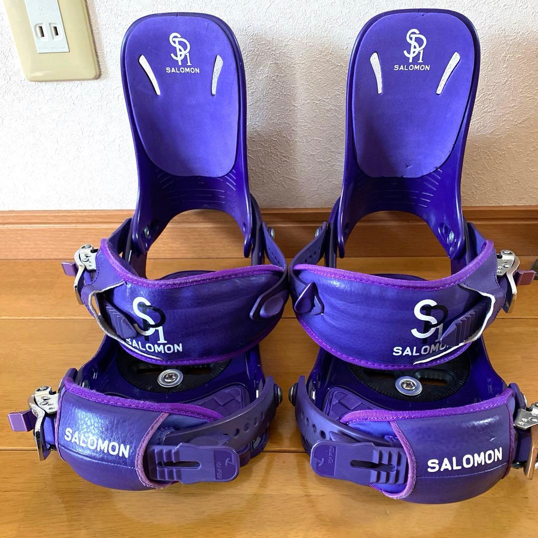 お値下げ‼️ SALOMON SP1 スノーボード ビンディング 紫 S/Mサイズ