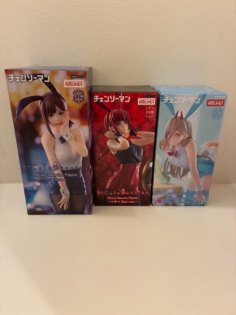 新品未開封 チェンソーマン ラウンドワン限定 フィギュア 3体セット