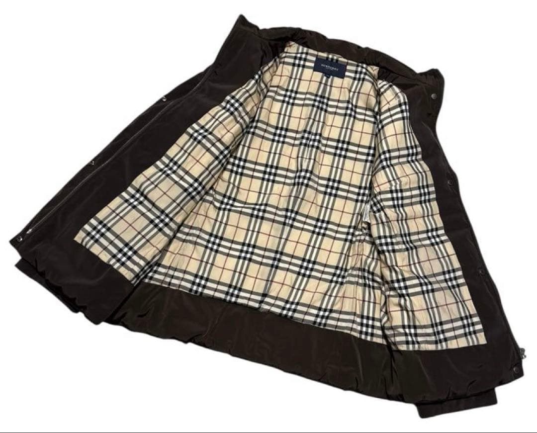 バーバリーロンドン ダウンジャケット 大きいサイズ 44 こげ茶色