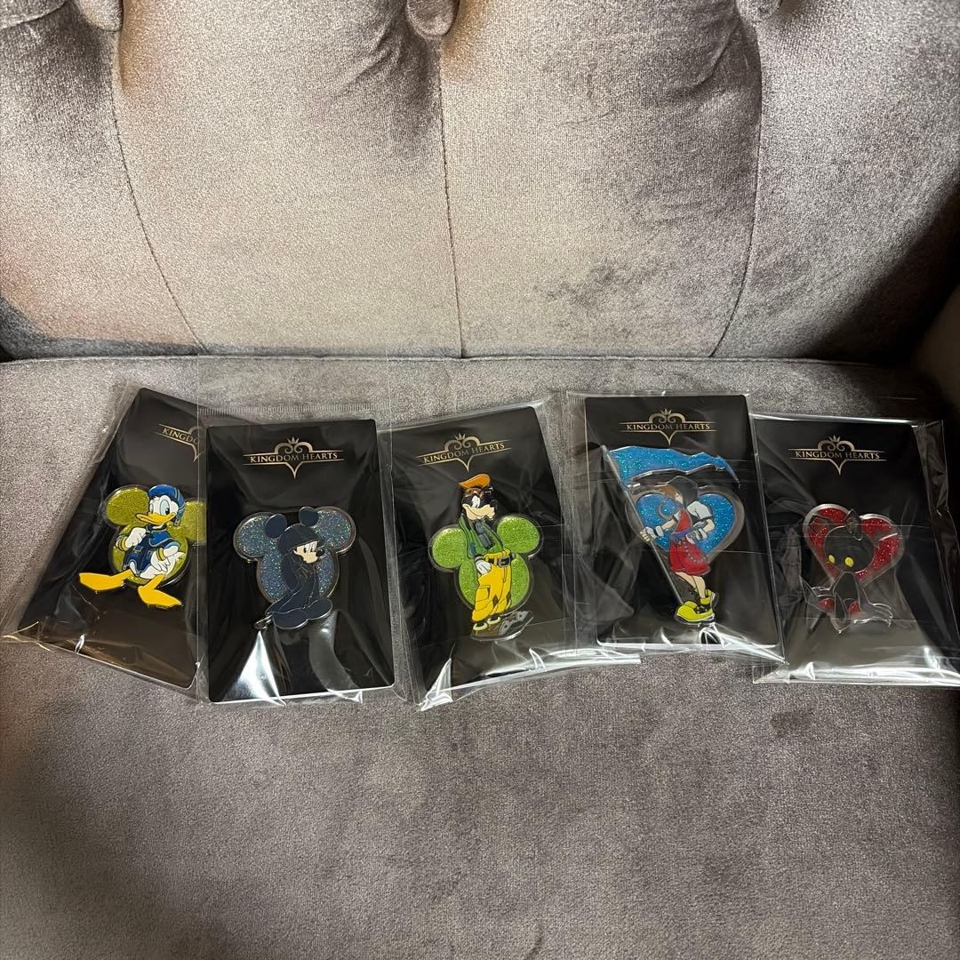 キングダムハーツ ロフト ピンズ 全5種類セット ディズニー アルミ