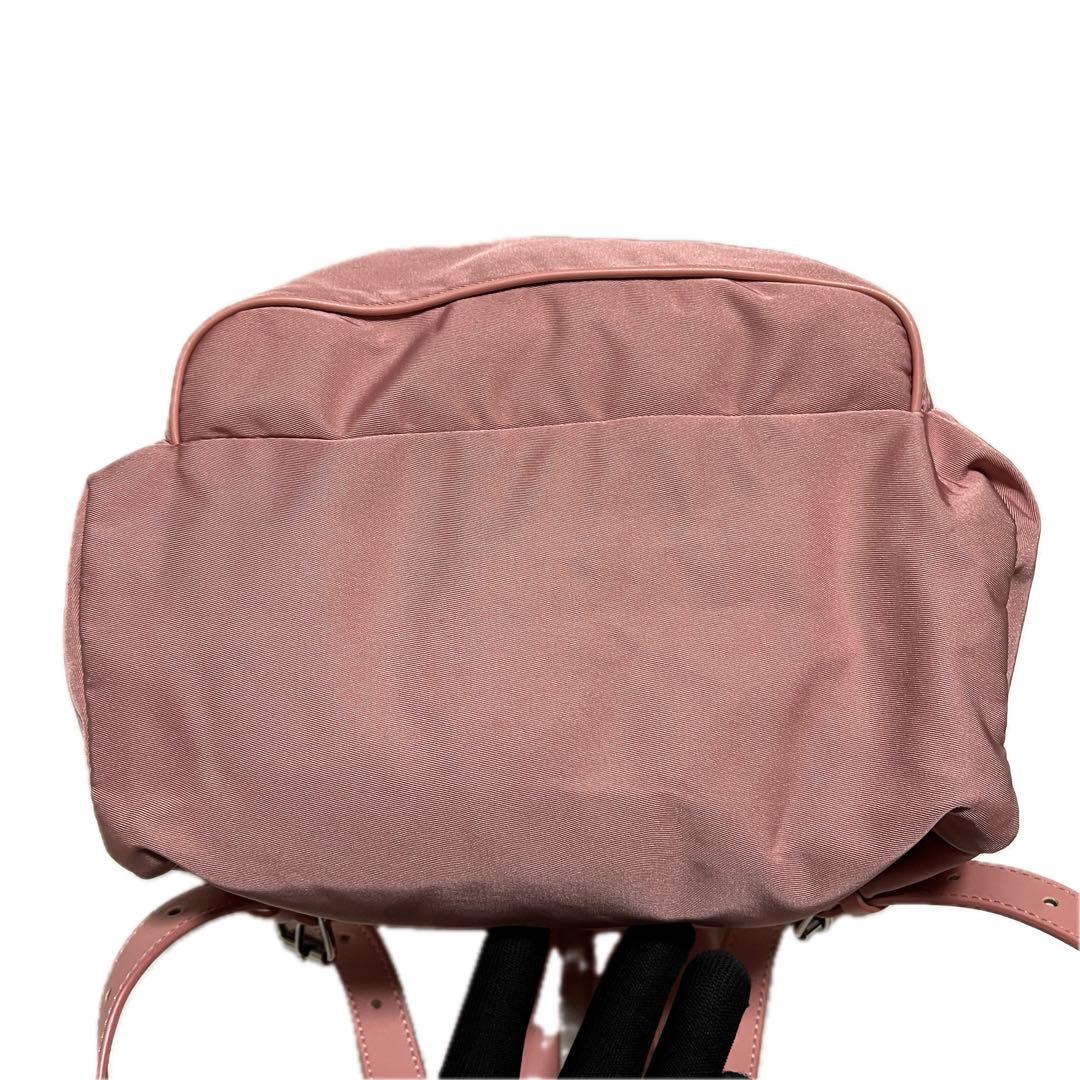 美品 ステラマッカートニー ファラベラ ナイロン リュック ピンク B74