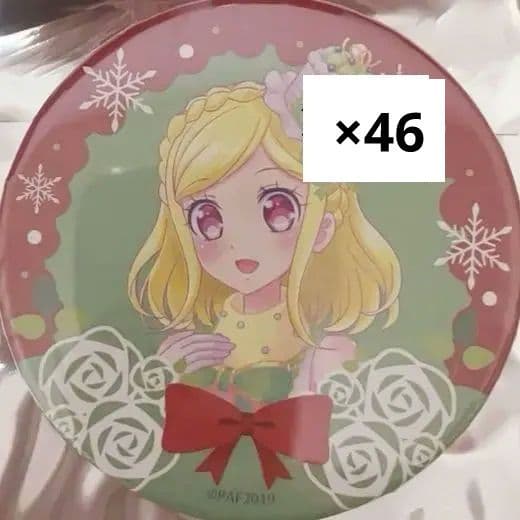 プリパラ　ふわり　緑風ふわり　缶バッジ　スイーツケーキ　クリスマス　オルフレ