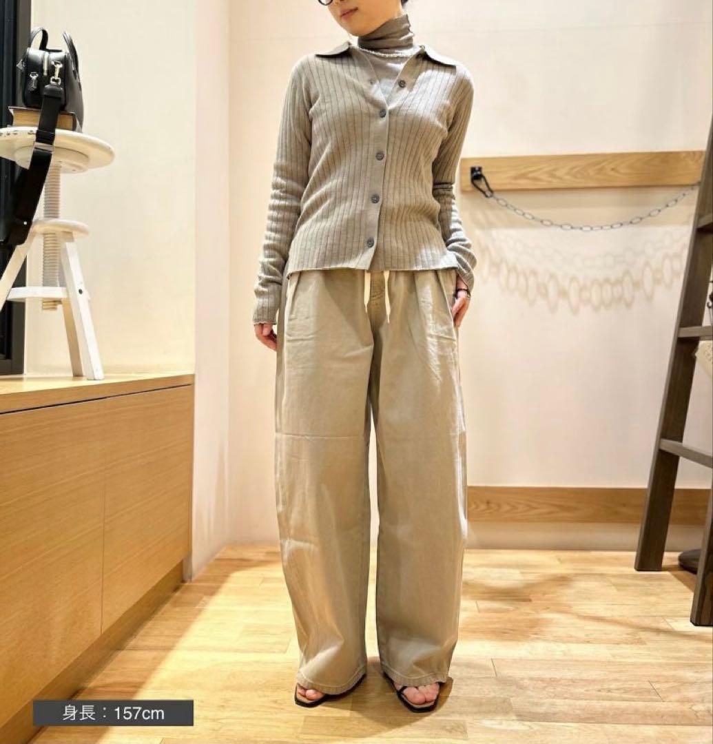 今期美品⭐︎マレットメット⭐︎CLOCHE 紐付きバレルデニムパンツ