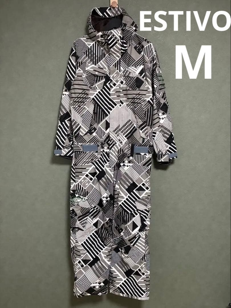 【美品】 ESTIVOエスティボ　スノーボードウェア　つなぎ　ジャンプスーツ　M