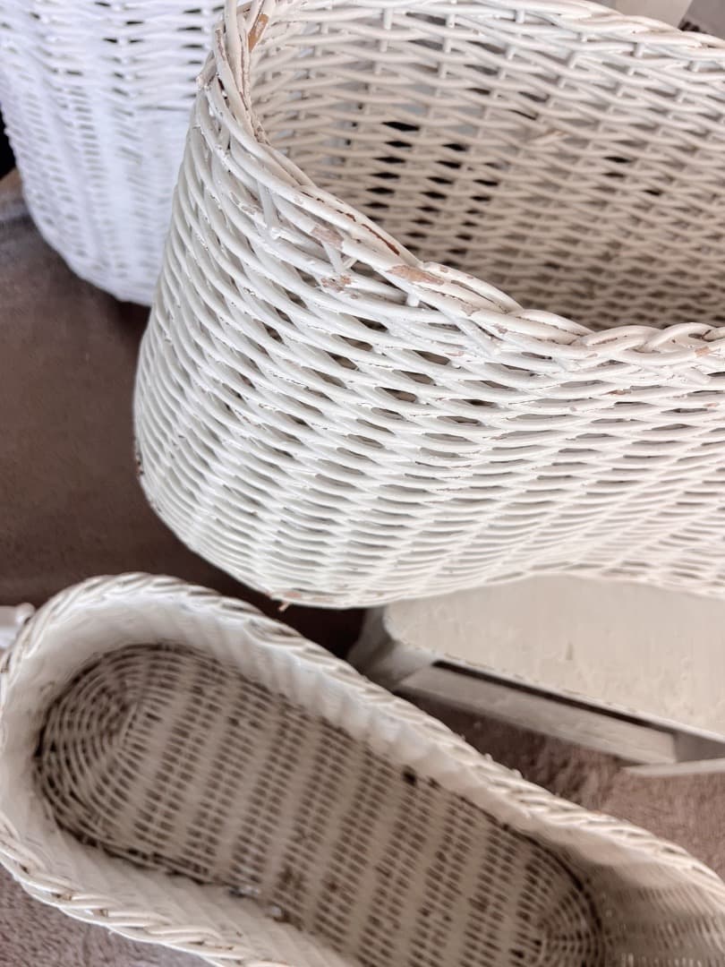 フランス アンティーク パニエ かご バスケット 籐 柳 ピクニック