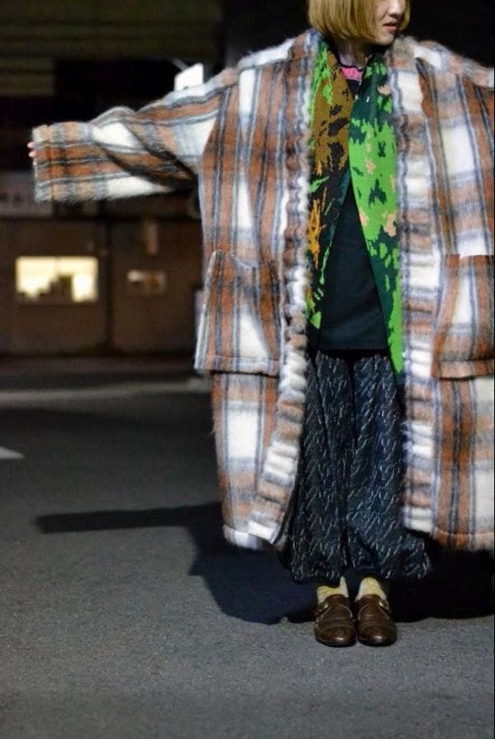 19AW my beautiful landletシャギーウールロングガウン】 - メルカリ