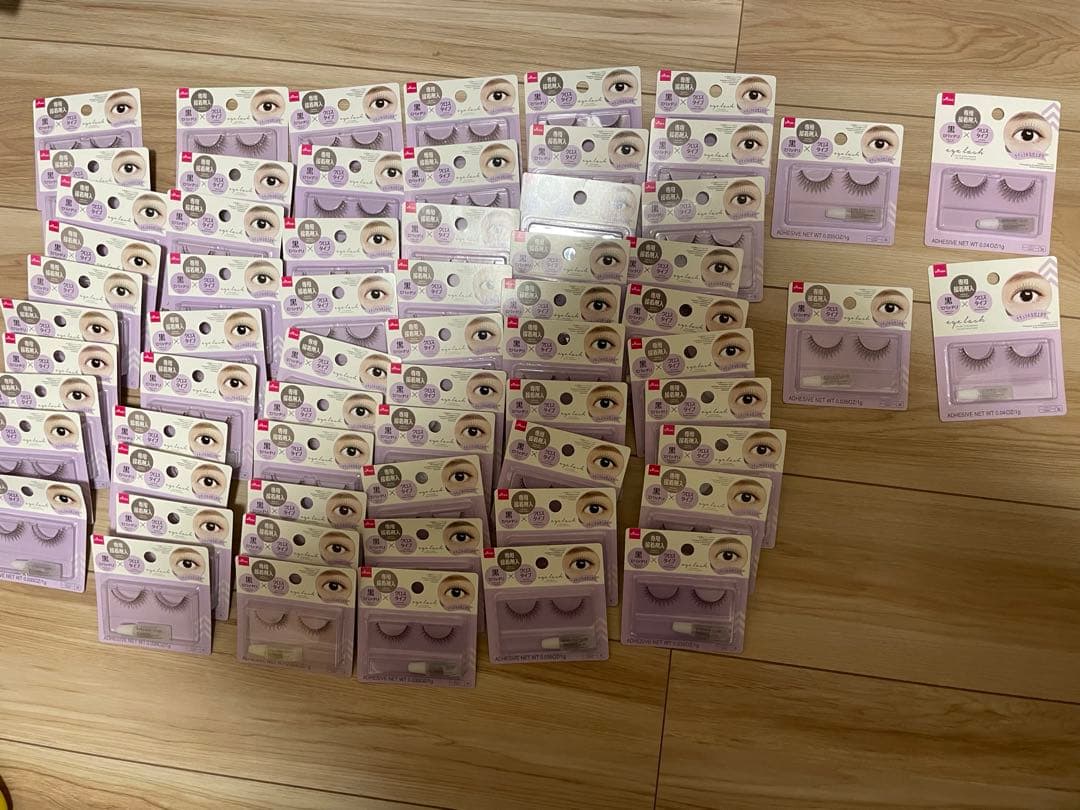 【廃盤】 ダイソー つけまつげ　クロスタイプ　A10 No.36 64個セット