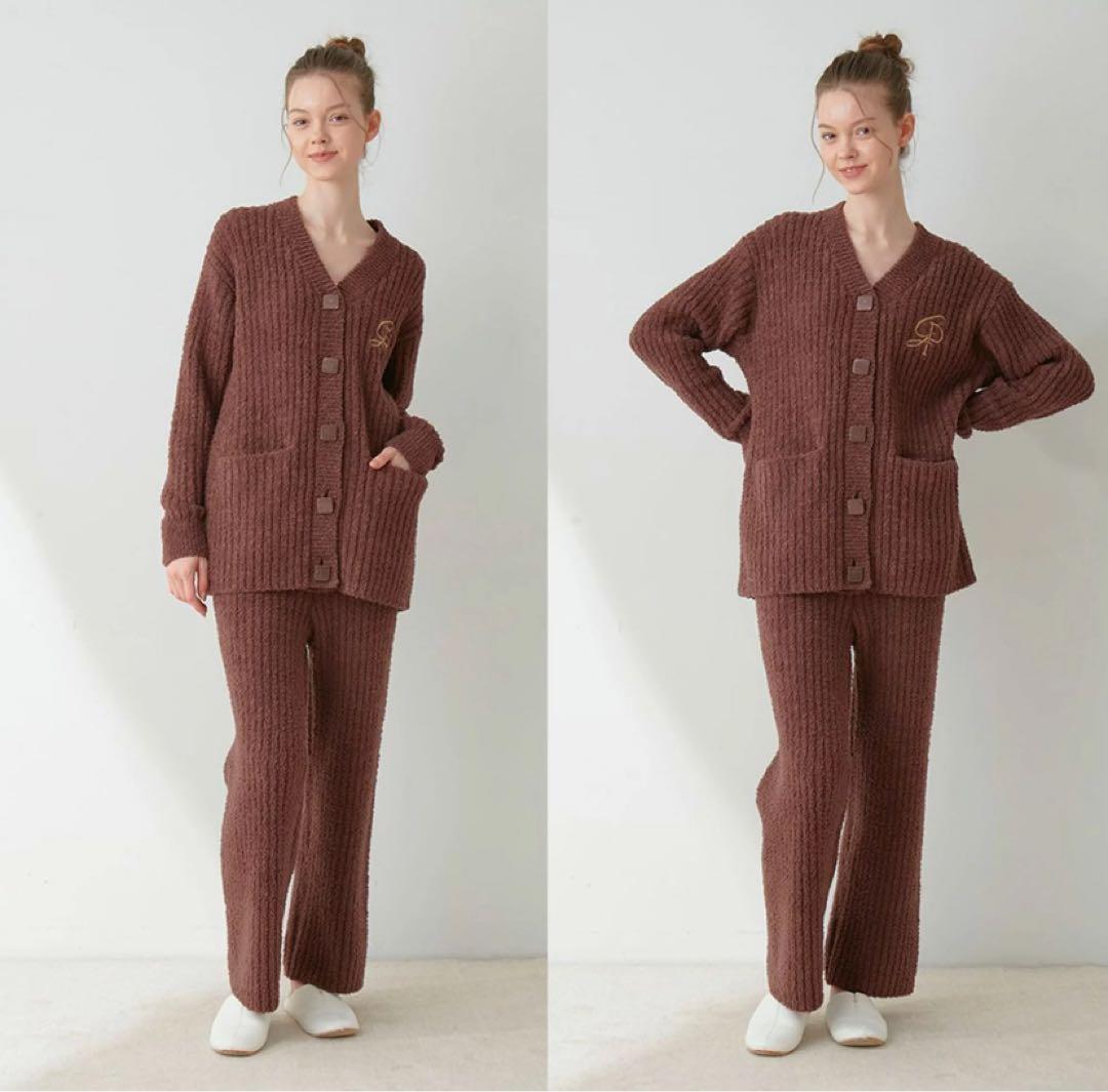 gelato pique ジェラートピケ べビモコメランジリブカーディガン