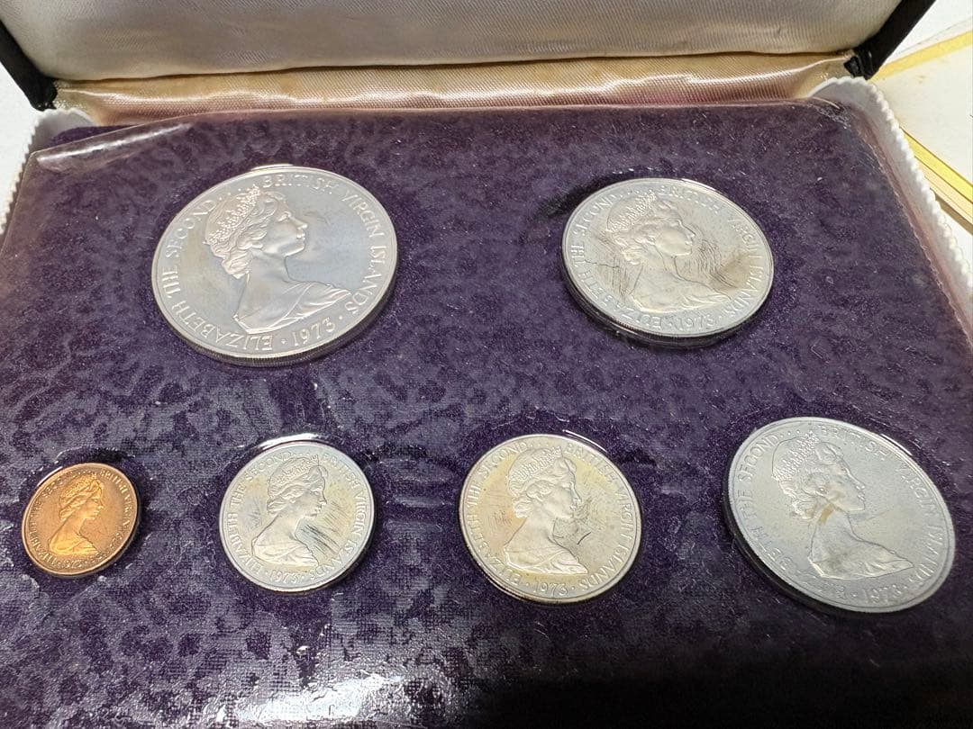 フランクリンミント　ヴァージン諸島 プルーフ貨幣セット 1ドル銀貨 25.85g