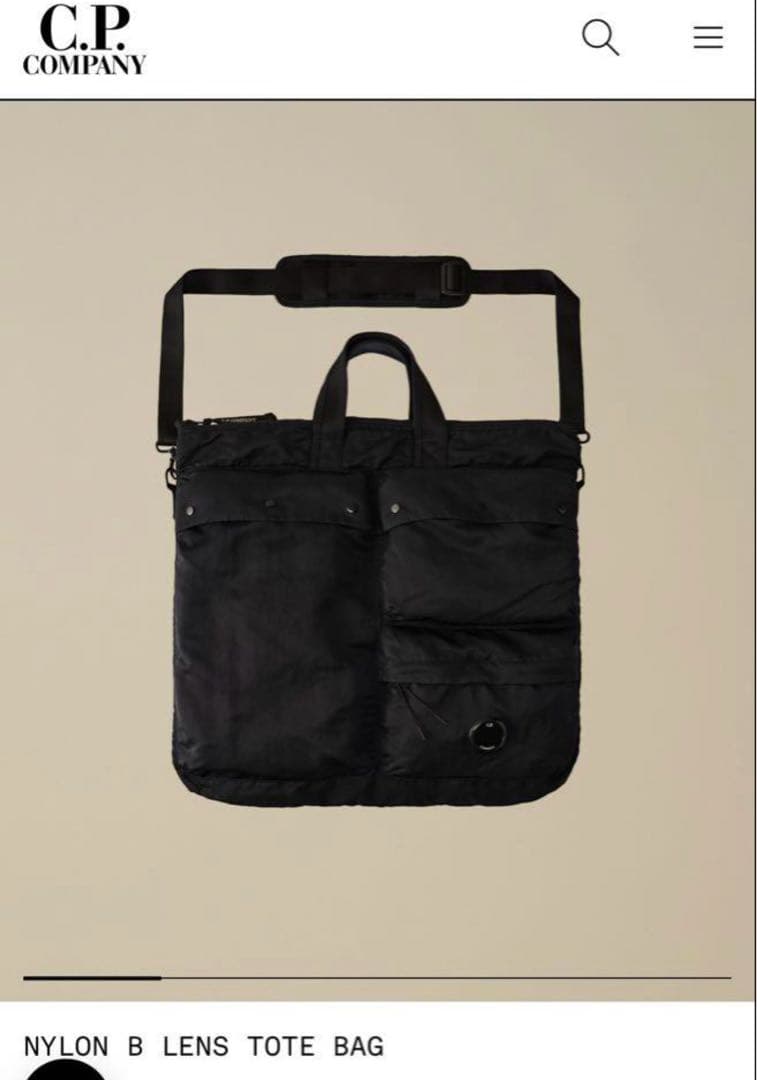C.P.COMPANY Nylon B Tote Bag／ナイロントートバッグ