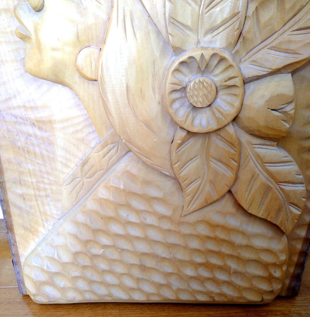 北海道 アイヌ 木製レリーフ 壁掛け アート レトロ 民芸品 - メルカリ