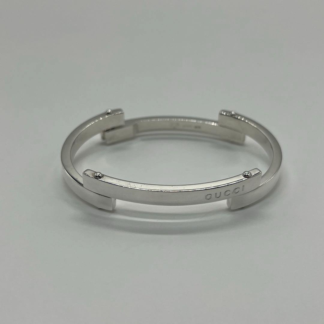 グッチ GUCCI バー プレート リンク ブレスレット SV925 希少