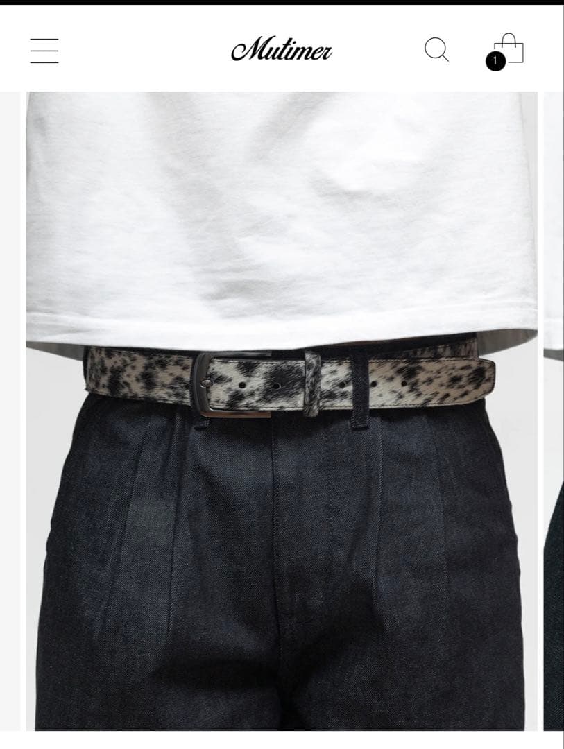 mutimer COWHIDE BELT S/M, - メルカリ