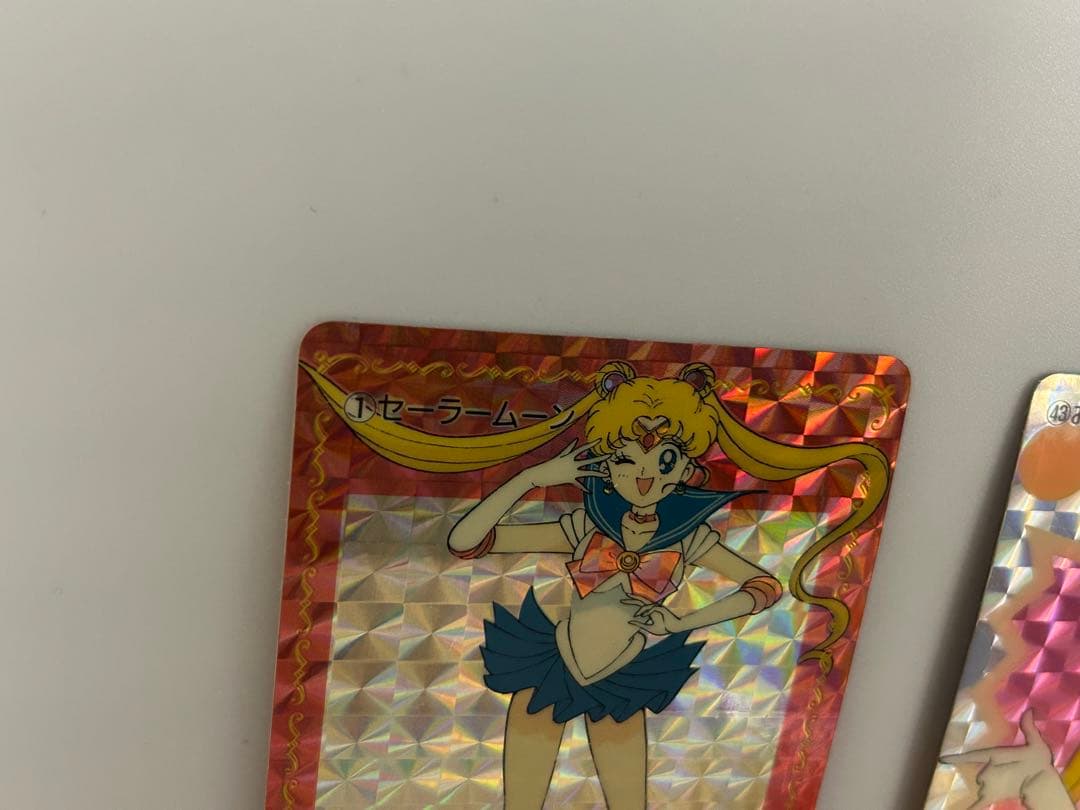 美品2枚セーラームーンキラカードおしおきよPPカード当時モノアマダ