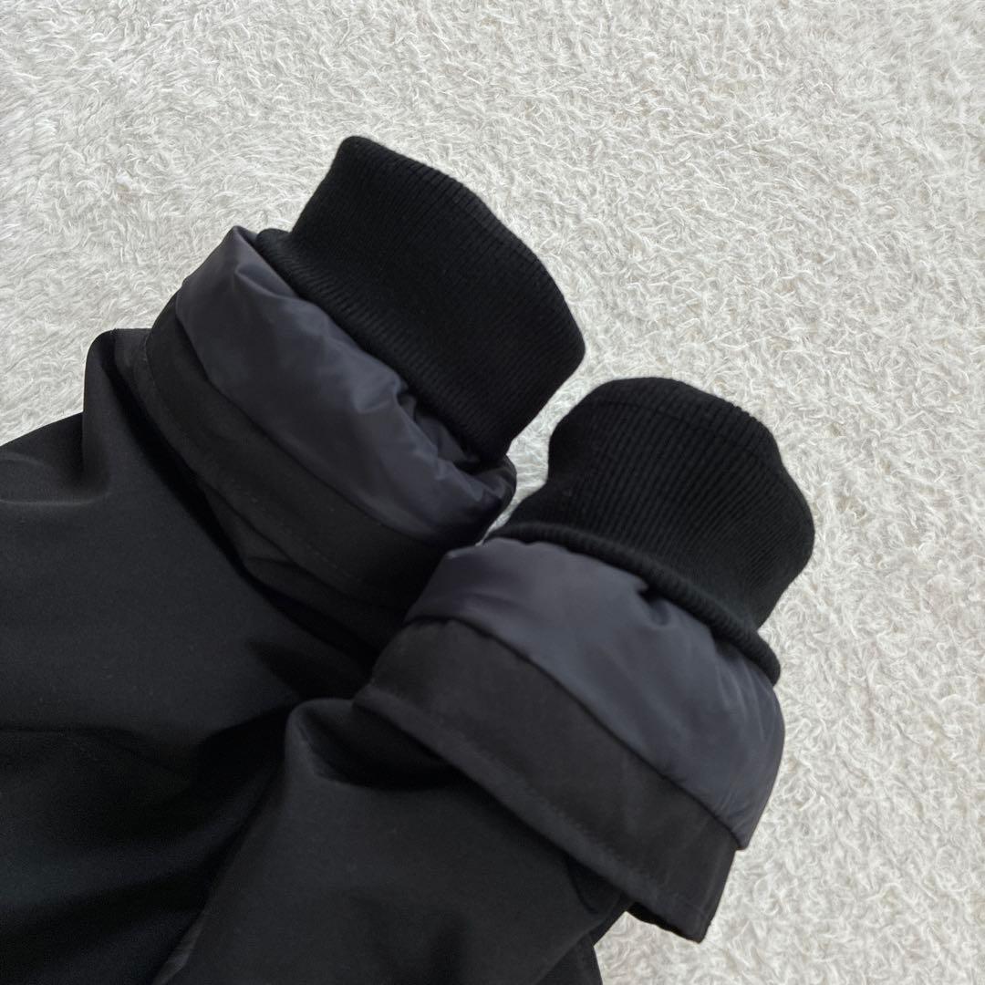 極美品 ダントン Bshop ダウンジャケット 黒 ファーフード付き