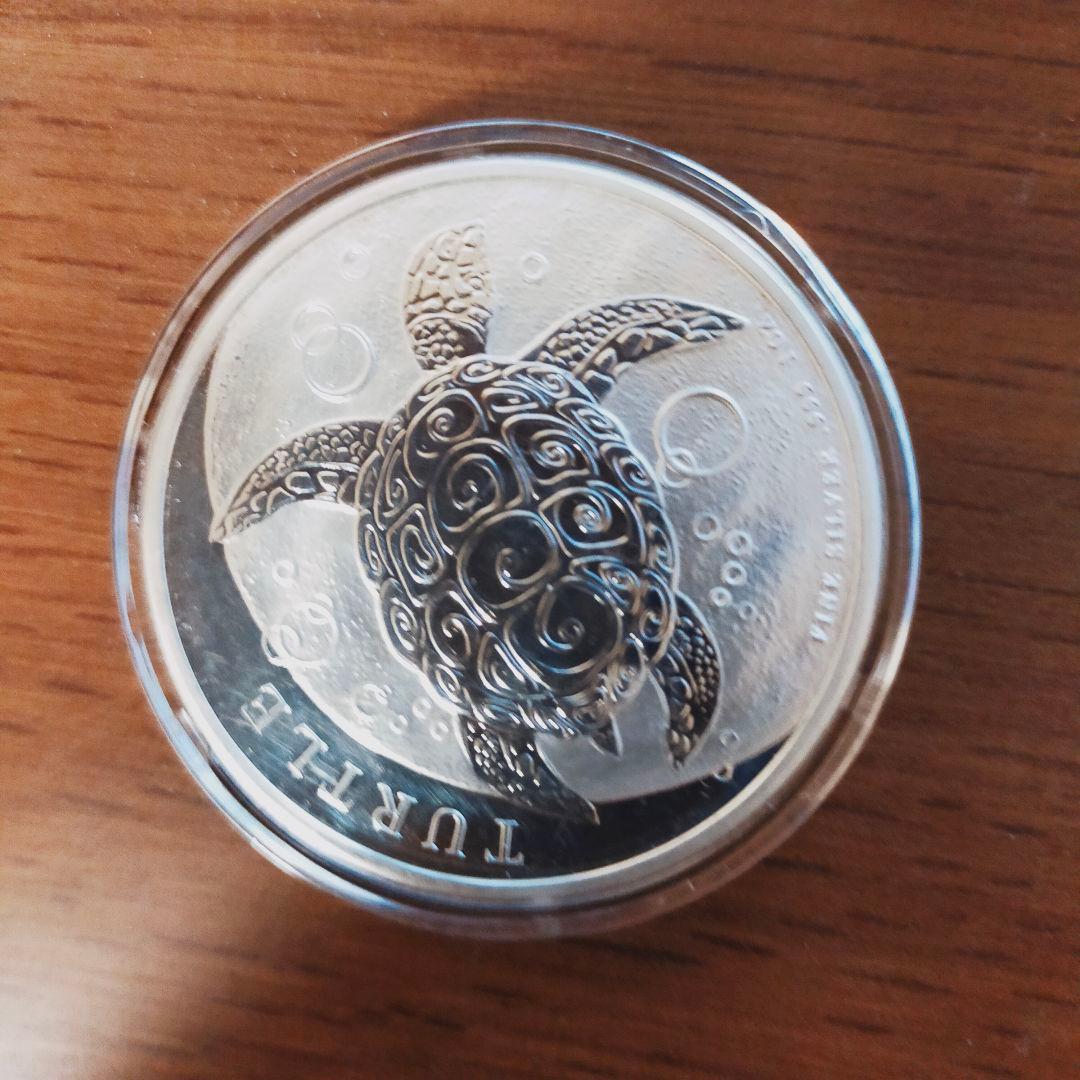 2021年　ニウエ　タク・タイマイ（ウミガメ）銀貨 １オンス クリアケース入り