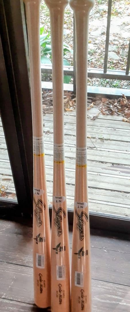 久保田スラッガー　硬式用　木製バット　3本セット　メイプル　bat-202