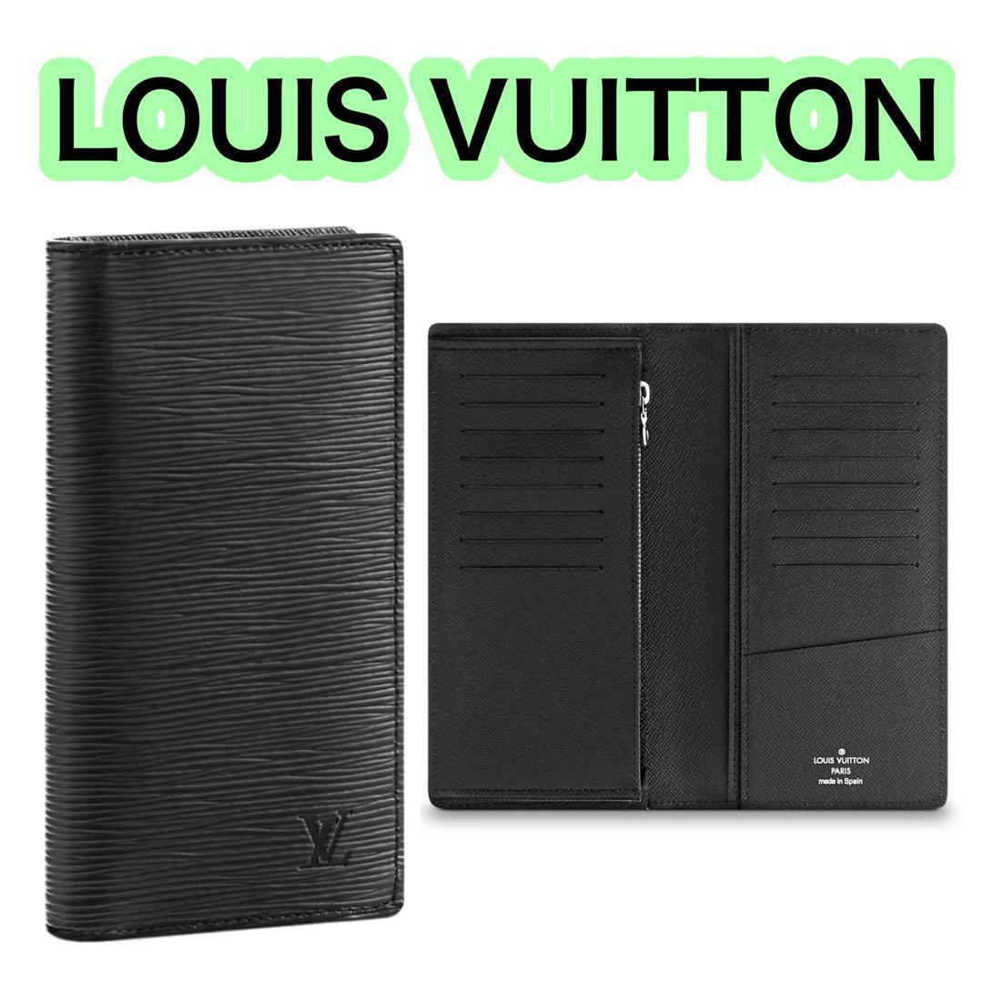 ルイヴィトン ポルトフォイユ ブラザ エピ 長財布 ICチップ有 ブラック 黒