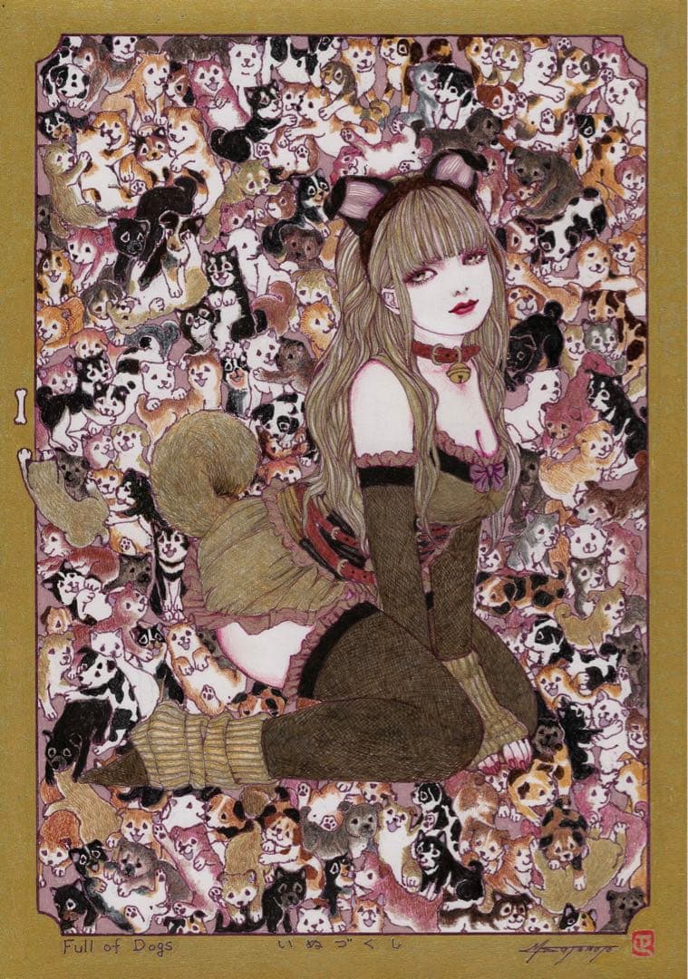 チャッピー様リクエスト作品『いぬづくし』 またチャッピー（chatGPT）に 可愛い絵を作ってもらったよ🖼️💟 #まめ