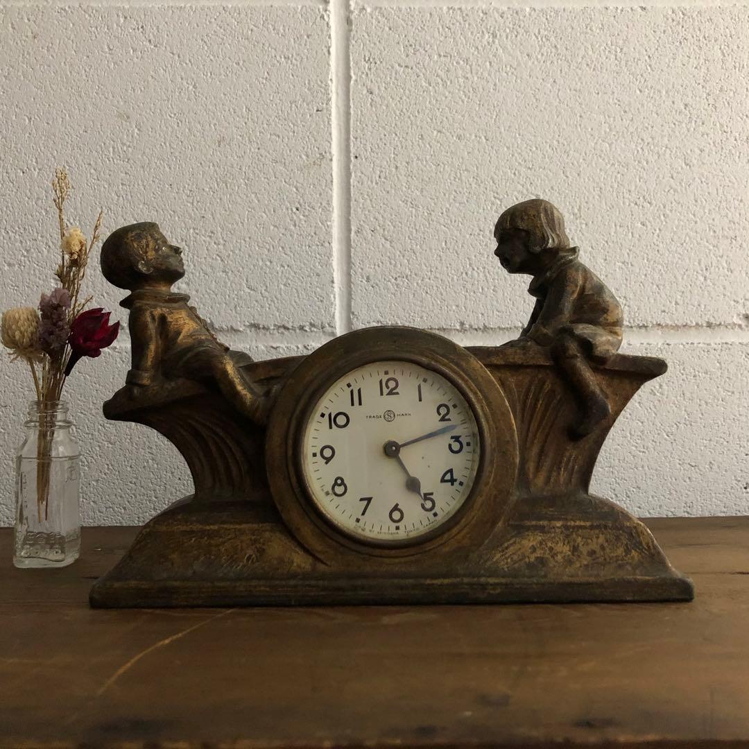 精工舎　SEIKOSHA TRADE S MARK 置時計　ヴィンテージ