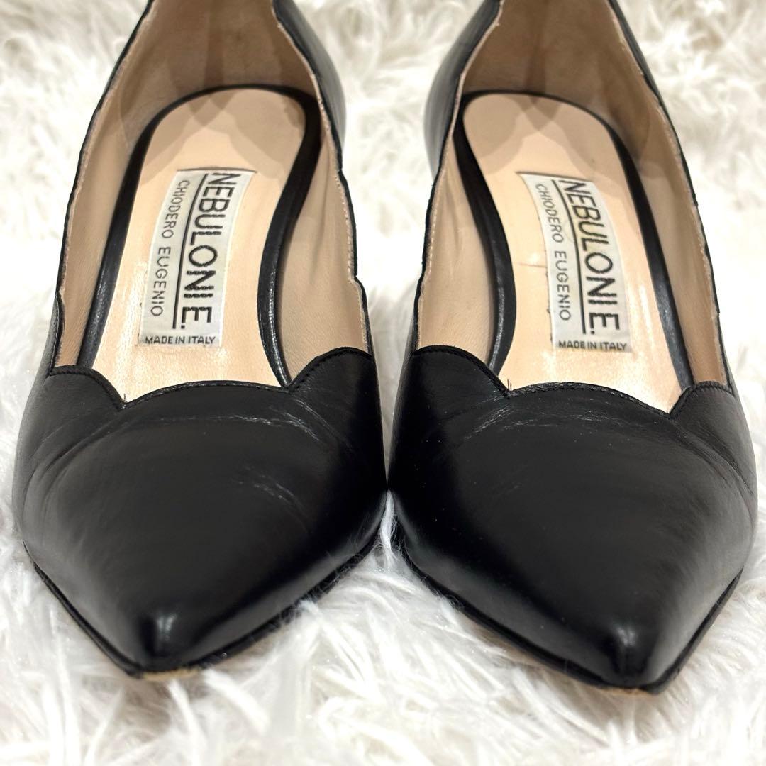 保存袋、箱付き] ネブローニ ポインテッドトゥ ハイヒールパンプス