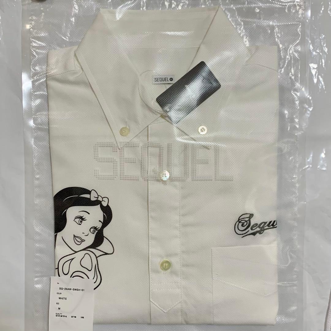 新品 ホワイト M SEQUEL 白雪姫 スノーホワイト シャツ 藤原ヒロシ