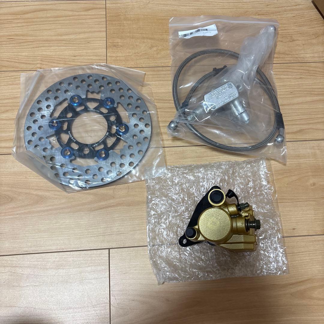 ブレーキディスク・キャリパー・ホースセット DioAF34