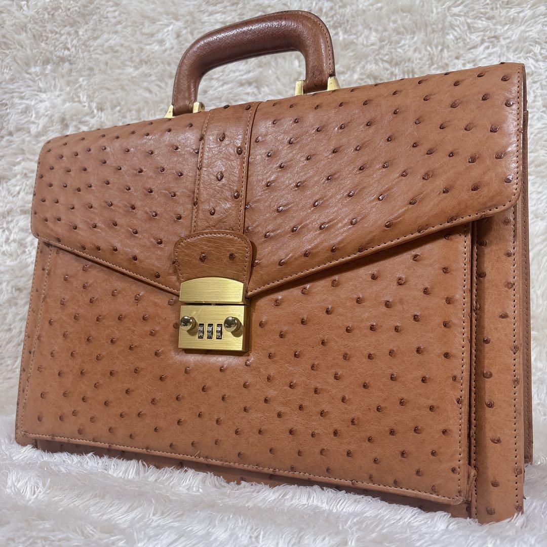 ビジネスバック オーストリッチ エキゾチックレザー JRA