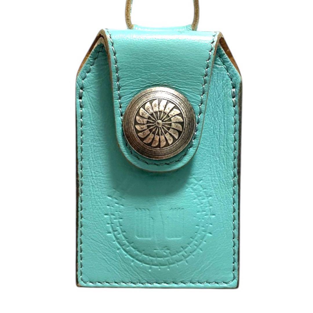 《 blackmeans 》 お守りケース ターコイズ