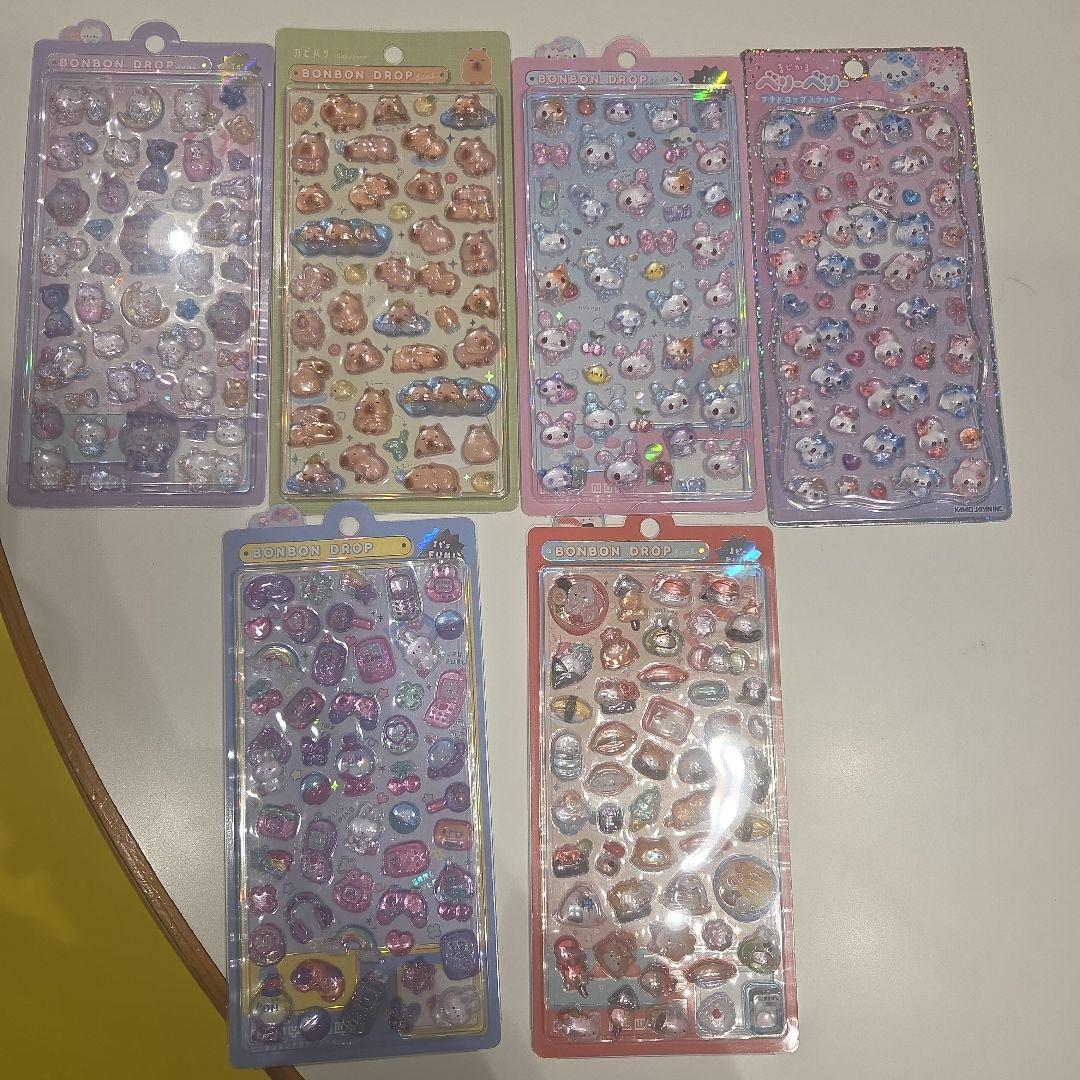 正規品　ボンボンドロップシール６枚セット