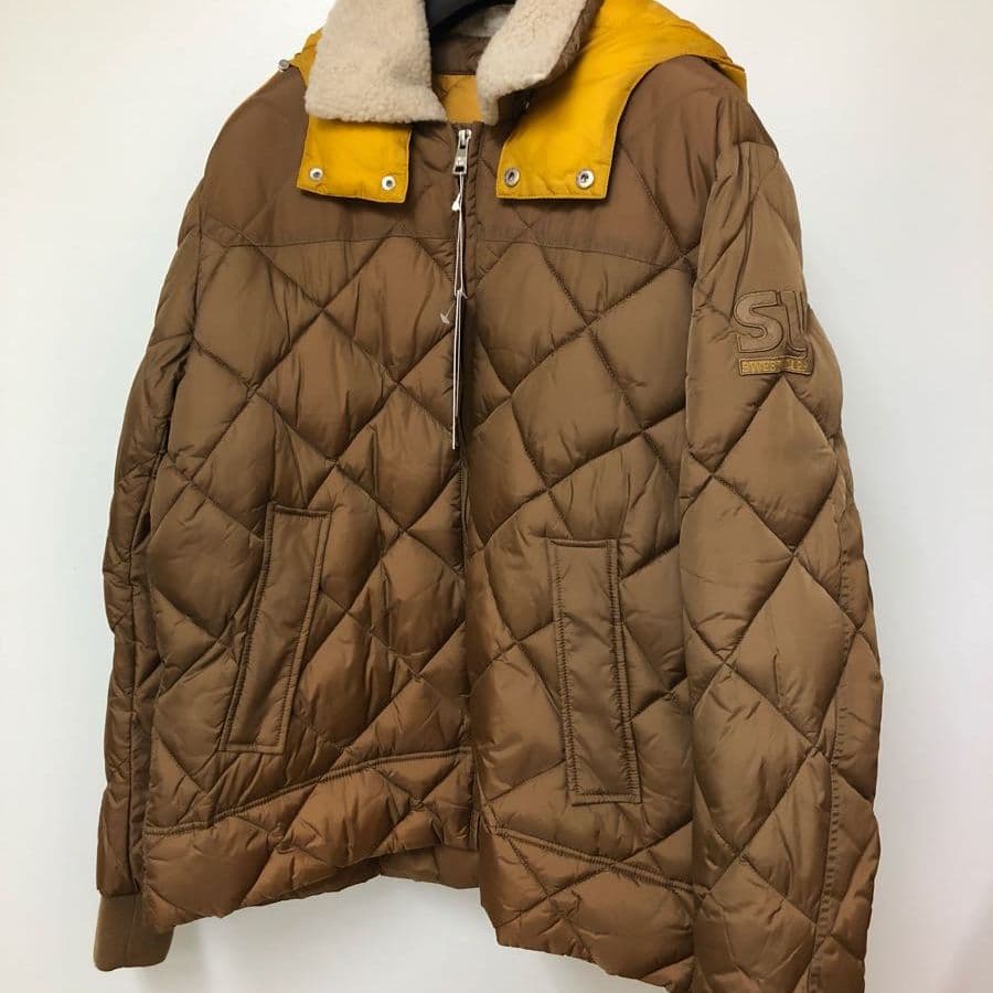 専用SWEET YEARS フード付きボア襟パデッドキルティングブルゾン XL