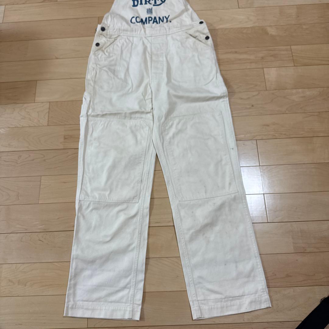 AT-DIRTY \"OVERALLS\" WHITE サイズL