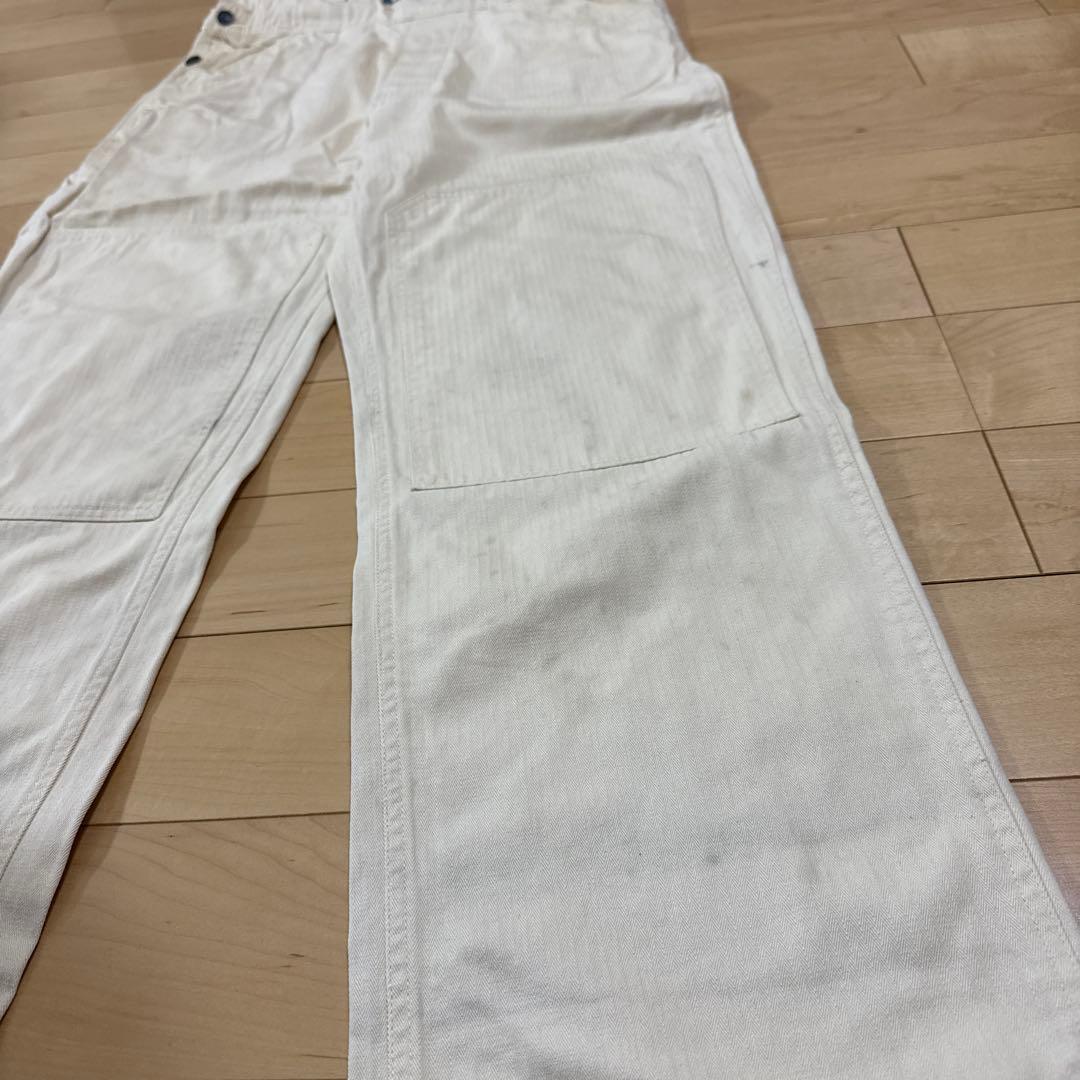 AT-DIRTY \"OVERALLS\" WHITE サイズL