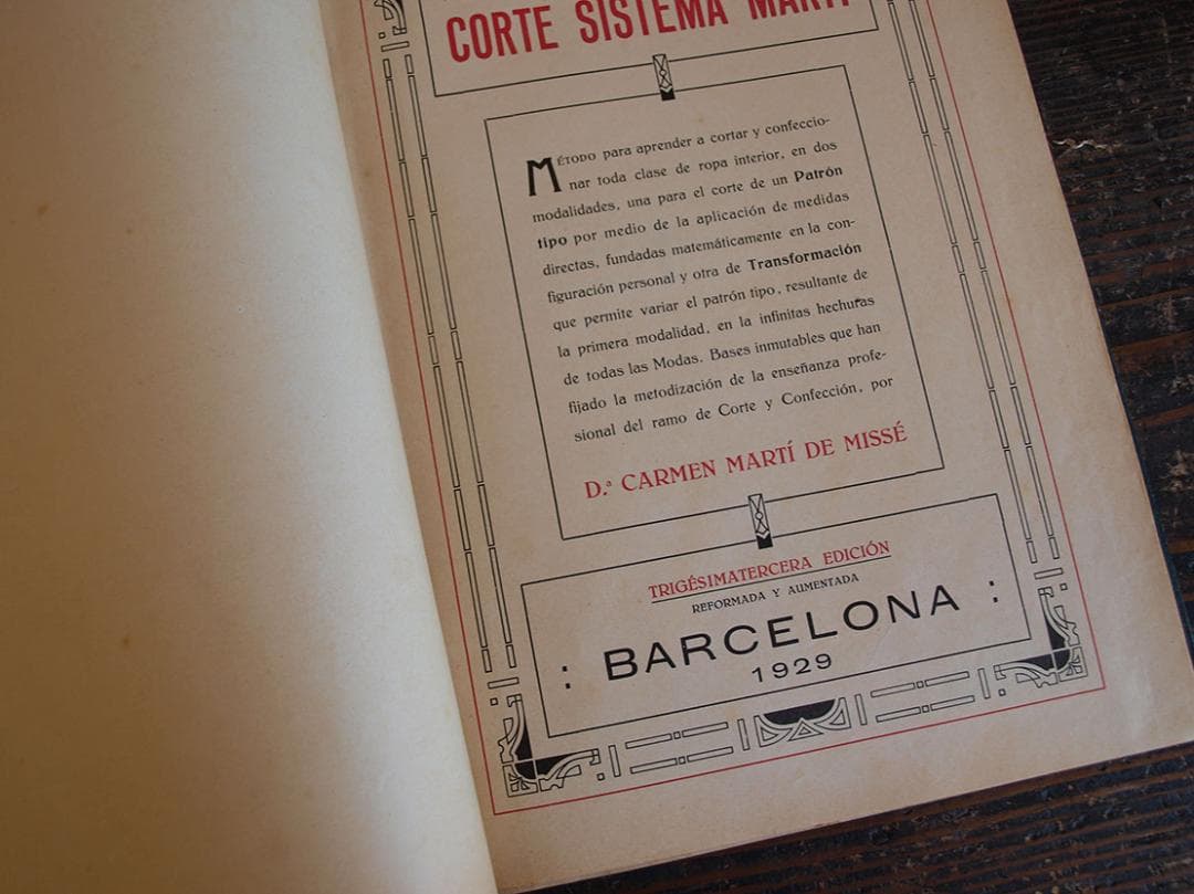 稀少 ランジェリー パターン製図本 1929年 アール・デコ 時代衣装/K076