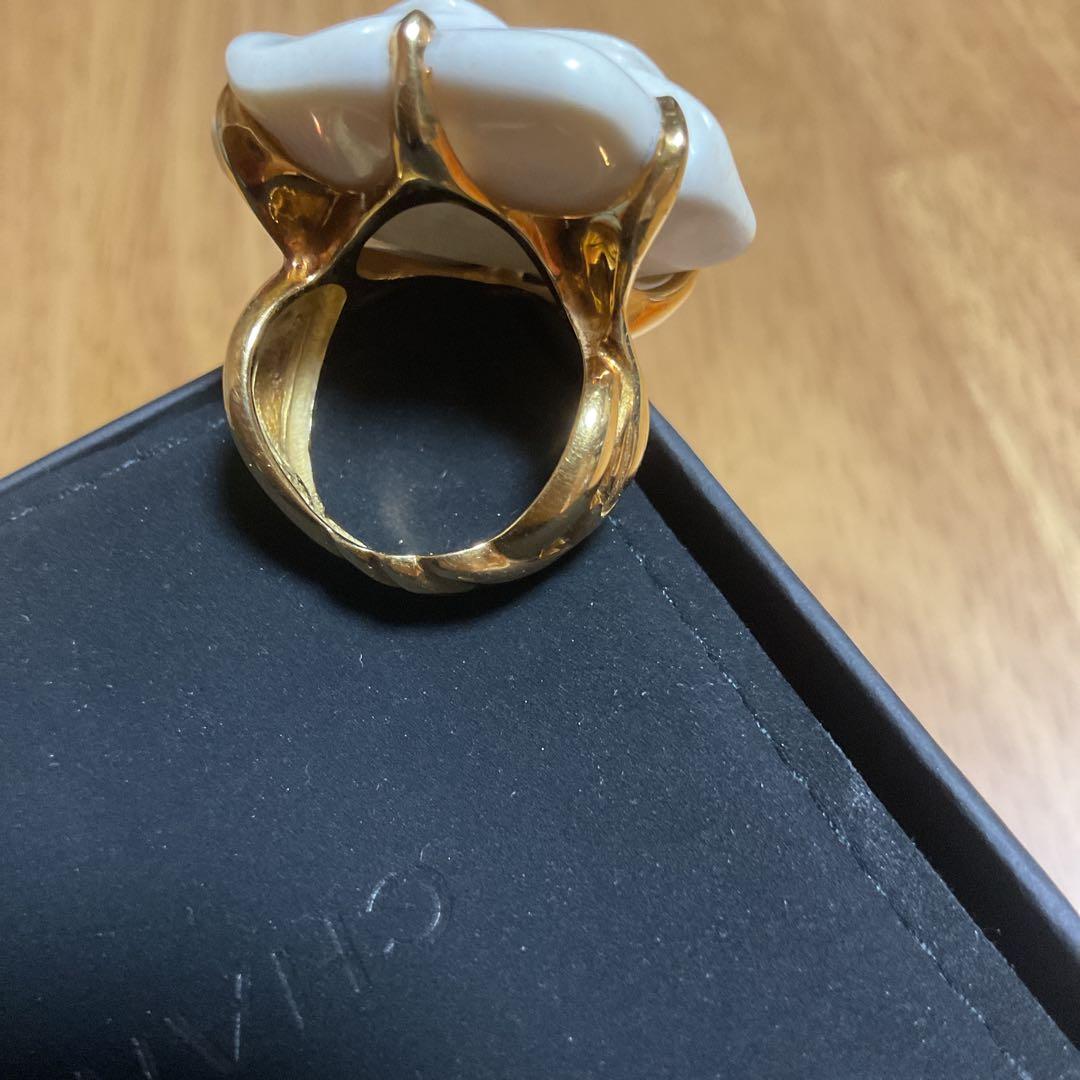 シャネル⭐︎CHANEL⭐︎カルセドニー カメリア リング カショロン