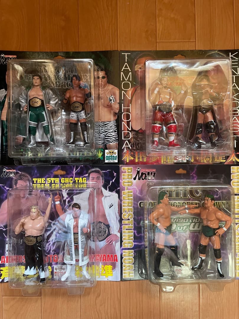 プロレス フィギュア プロレスリングノア 歴代GHCタッグチャンピオン 4セット