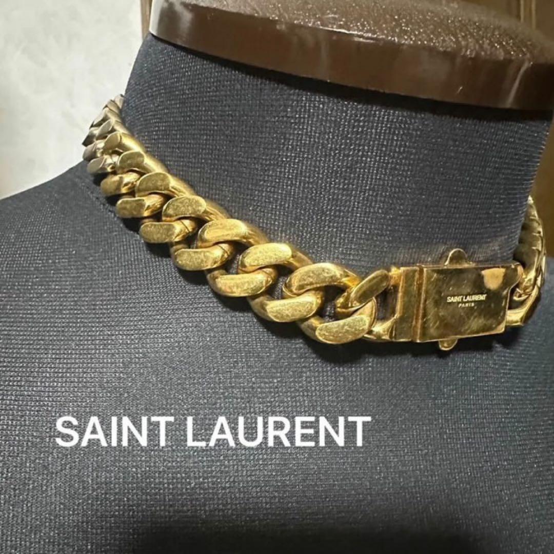 SAINT LAURENT メタルカーブ チェーン ネックレス