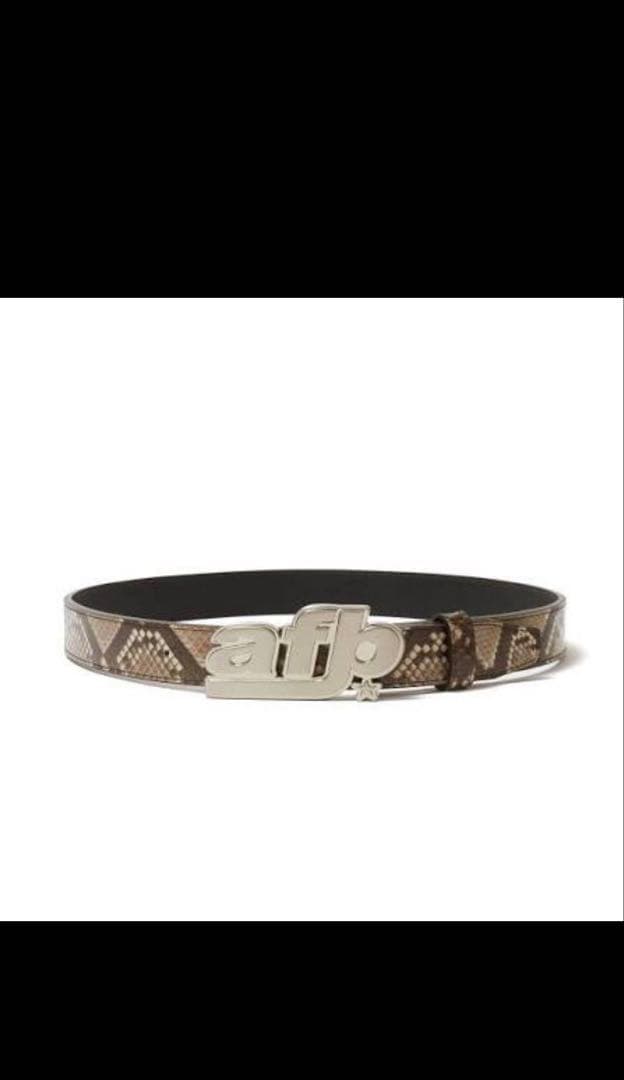 afb ヘビ柄ベルト y2k ストリート スケーター