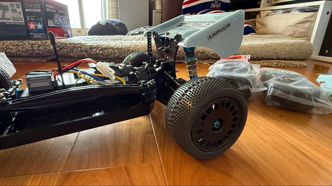 タミヤTT02B ネオスコーチャー スライドエッジⅡボディー付き 最終