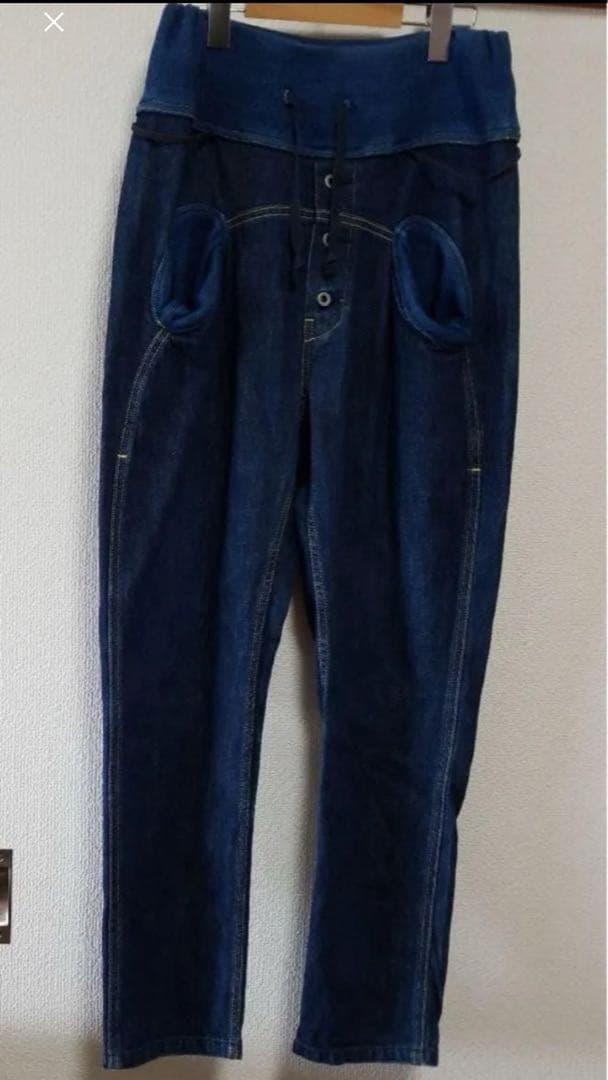 KAPITALキャピタル　ヌーベルデニムパンツ　サルエル1/S 状態良品 KAPITAL - キャンバス サルエルヌーベルパンツ - BLUE NEON