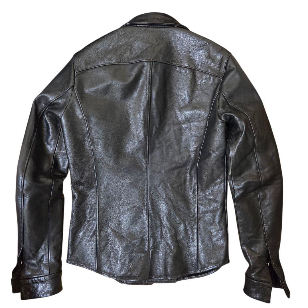 wjkカルペディエムレザー使用 レザーシャツ ジャケット C DIEM lcxx