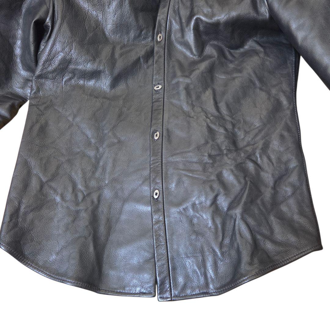 wjkカルペディエムレザー使用 レザーシャツ ジャケット C DIEM lcxx