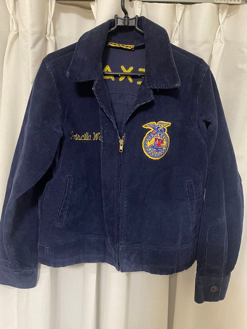 FFAエンブレム コーデュロイジャケット ネイビー