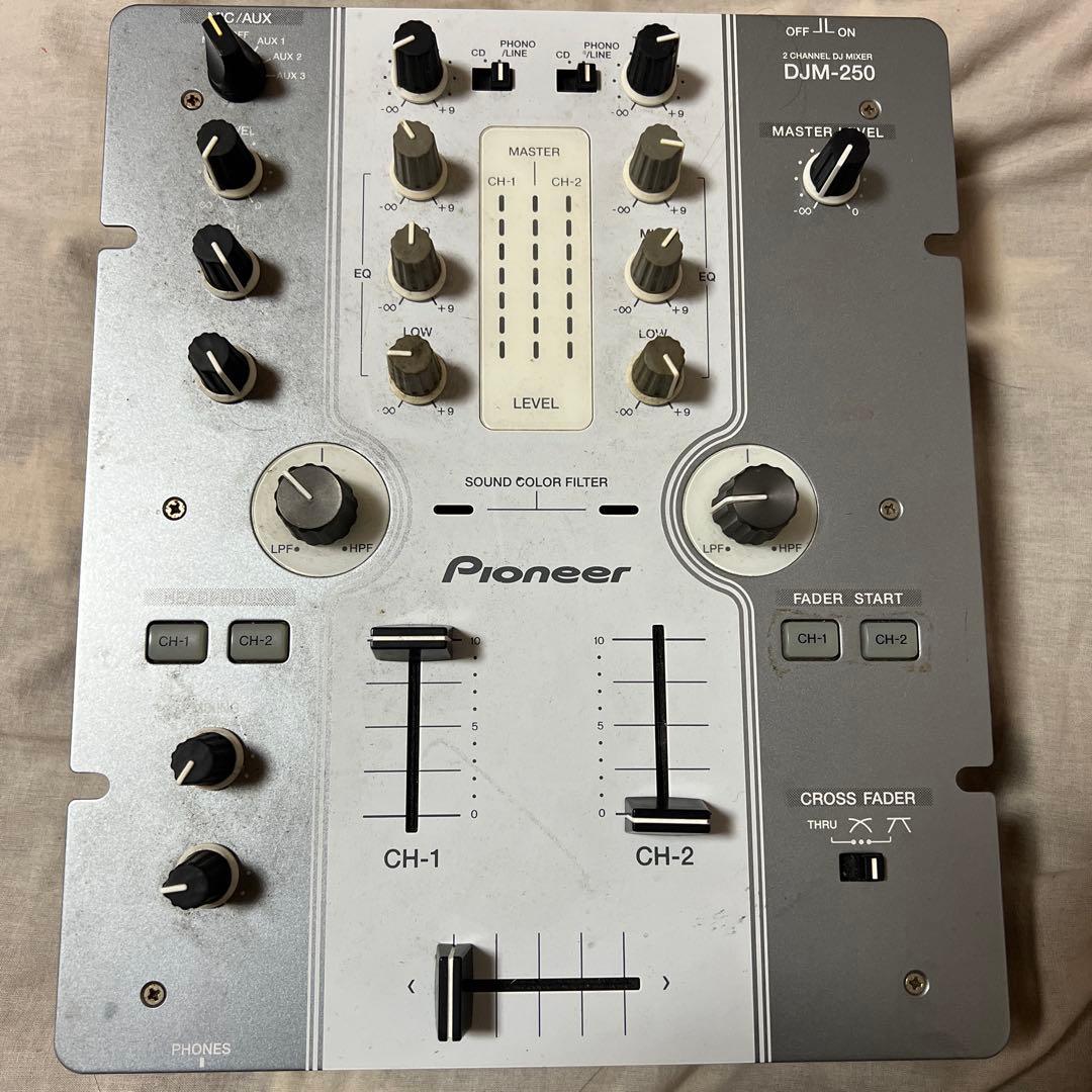 廃盤　Pioneer DJM-250 2チャンネルDJミキサー 中古美品】Pioneer DJ/DJミキサー/DJM-250MK2 -DJ機材アナログレコード