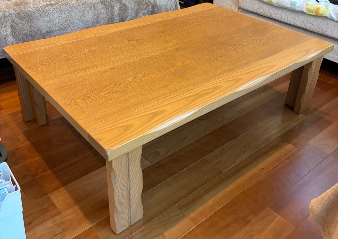 木製座卓 モダンデザイン 明るいブラウン