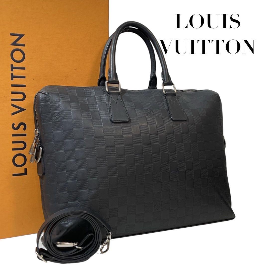 ルイヴィトン ダミエアンフィニ PDJ ビジネスバッグ 2way 黒　5146
