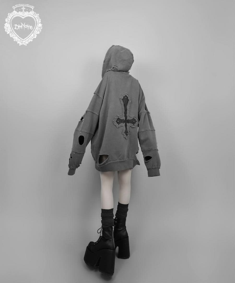 DimMoire ディムモアール 魔導士パーカー フーディ グレー REFLEM