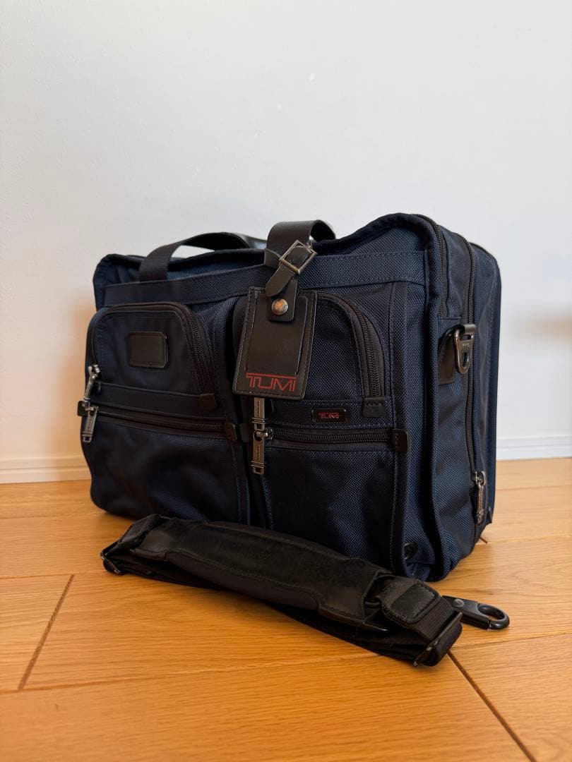 【美品】TUMI ビジネスバッグ 2way エキスパンダブル ブルー TUMI（トゥミ） ビジネスバッグ 「SHIPS別注」TUMI: 完全別注モデル